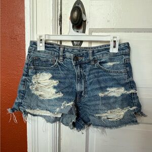 American Eagle Ripped Jean Shorts